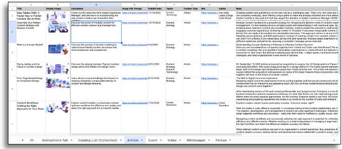 Catalog List